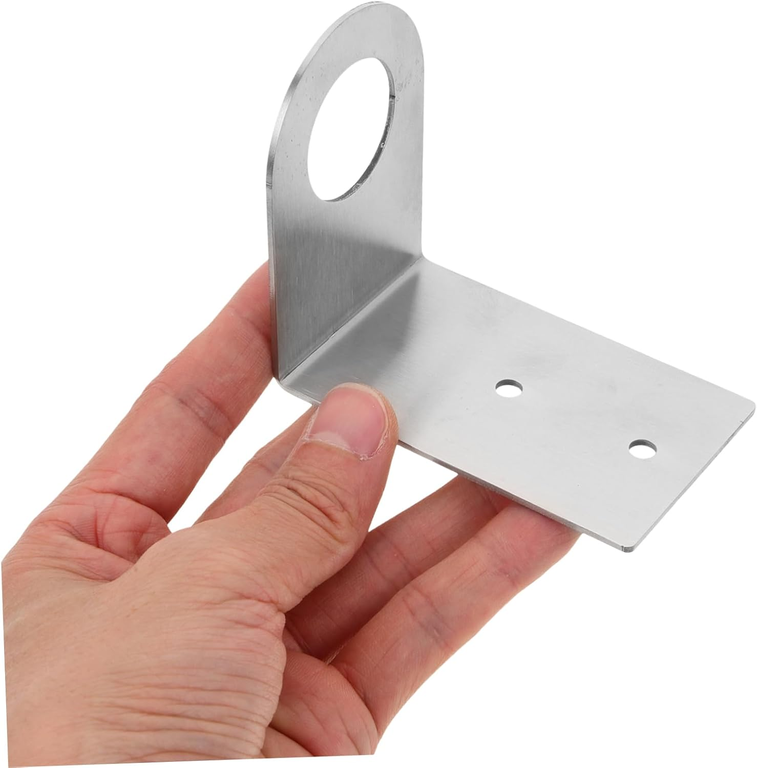 Ciieeo 3Pcs Bathroom Soap Dispenser Holder Shampoo Hanging Rack Hand Pump Bottles Dispenser Stand Detergents Holder Rack Non-Drilling Bathroom Stand Jar Hanger Rack Silver Stainless Steel image number 6