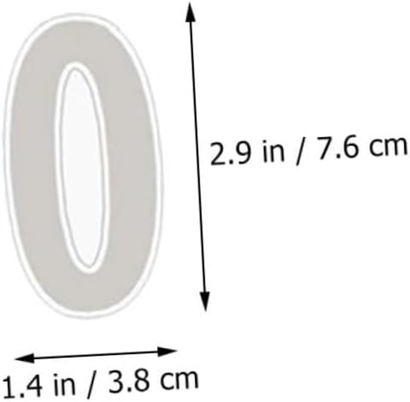 DOITOOL Reflective Mailbox Stickers for Wheelie Bins 4 Sets Number Stickers Adhesive Mailbox Numbers Decals image number 4