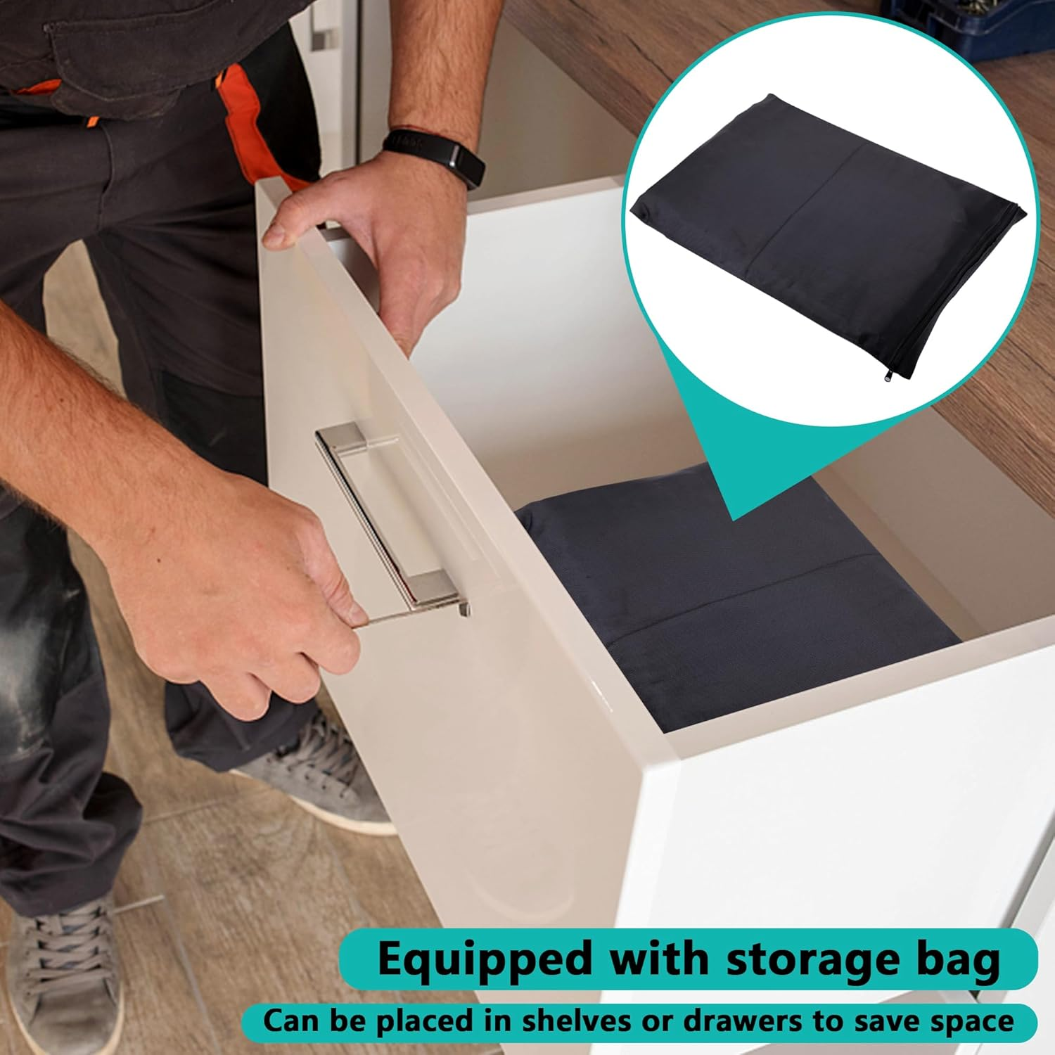 Adnee Pool Heat Pump Cover - 39.7" X 33.8" X 30.7" Waterproof Pool Equipment Cover for Winter- Adjustable Pool Heater Winter Cover for outside Units image number 5