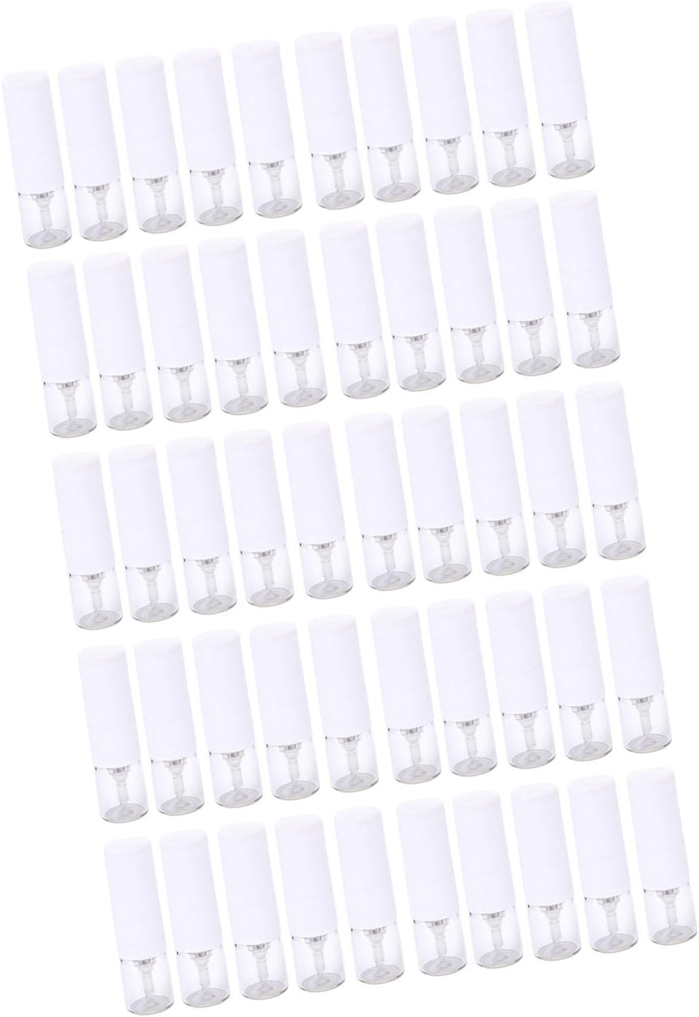 50PCS Leak Proof Miniature Perfume Spray Bottle 1ML Refillable Glass Atomizer and Easy Fragrance Transfer Sample Dispenser
