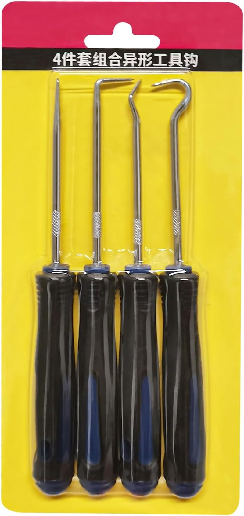 Wetado Pick and Hook Set, Automotive Pick Tool Set for Car Auto Oil Seal/O-Ring Seal Gasket Pick Mini Hooks Puller Remover (4PCS) image number 5