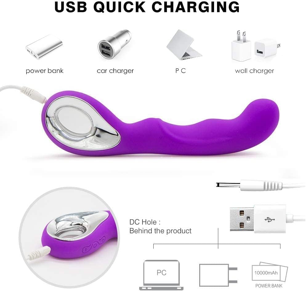 Women'S Toys Waterproof Rechargeable Washable Pleasure Toy for Couple (Purple) image number 3