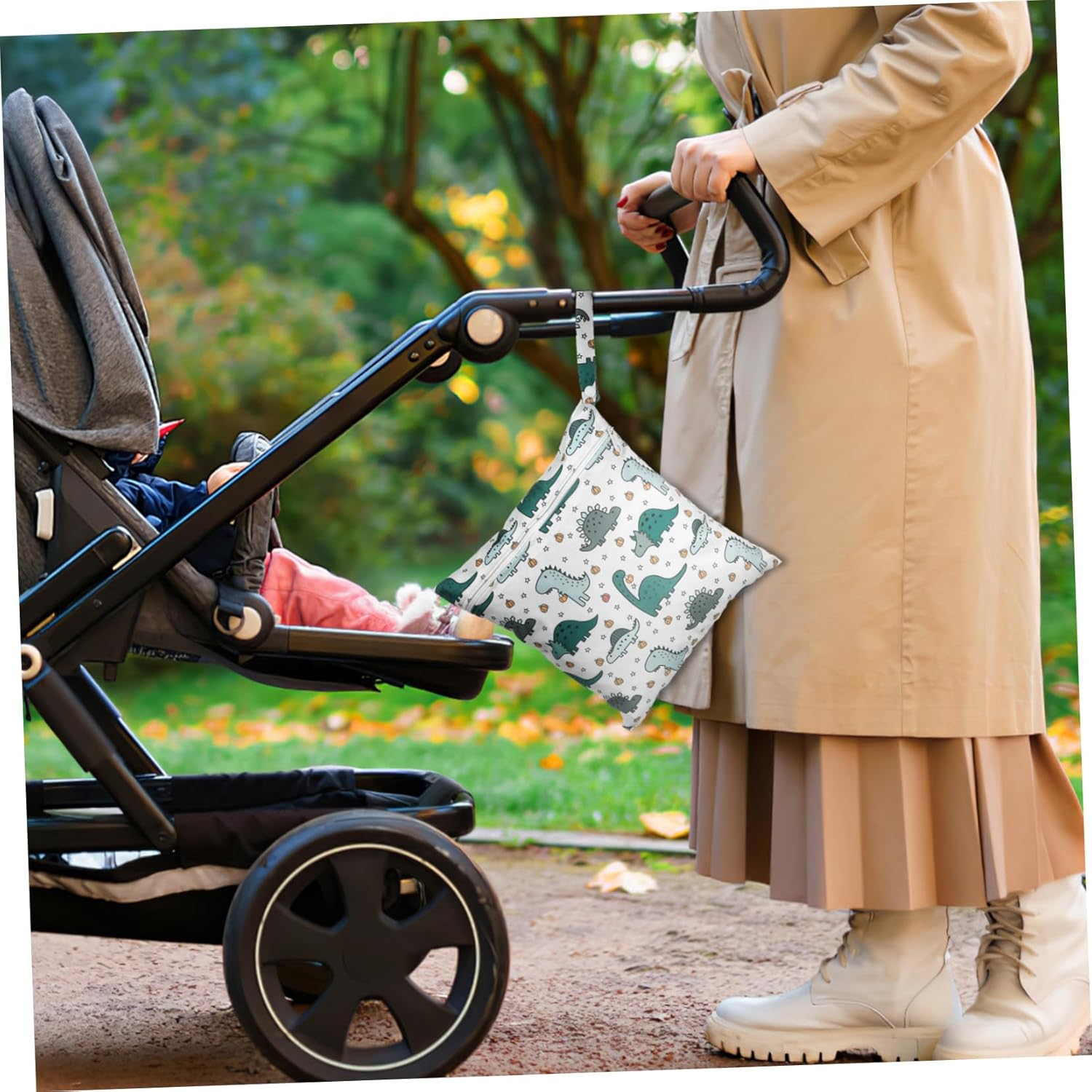 Hohopeti Nappy Organizer Diaper Bag Tote Wet Bag for Pump Parts Travel-Friendly image number 1