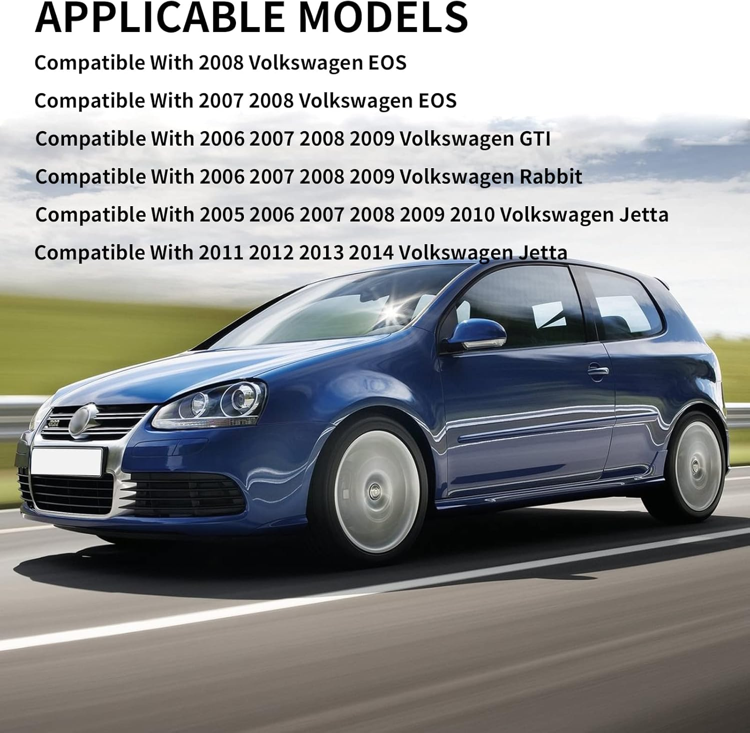 LOIYLLEN Left Side Mirror Replacement for Volkswagen VW MK6 2010 2011 2012 2013 2014 Golf GTI Mirrors Glass - Left Side Rear View Mirror with Power Heated image number 5