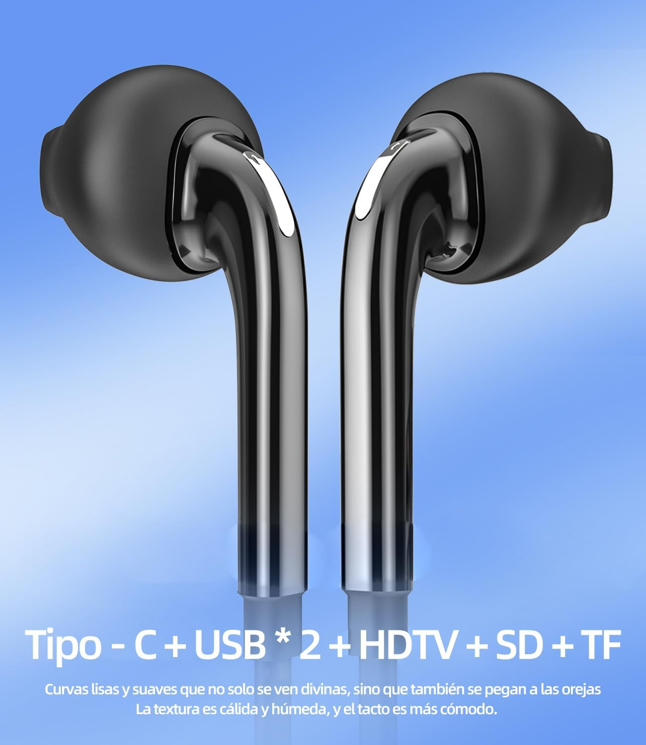 Earphones with 3.5Mm Jack Cable (2-Pack) Wired Mobile Phone Headphones with Microphone Audio Music Compatible with Samsung In-Ear Headphones MP3 Player Tablet Android PC PS4 Car image number 4