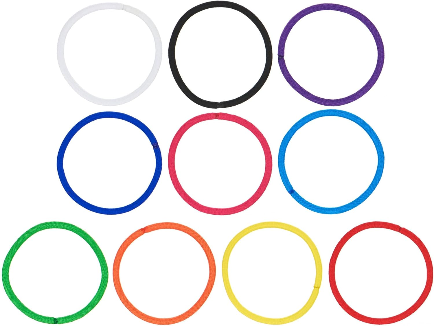 Expressions 216-Piece Hair Ties, 4Mm Bright Colors Value Pack, No Metal Ponytail Holders for Thick, Curly, and All Hair Types image number 1