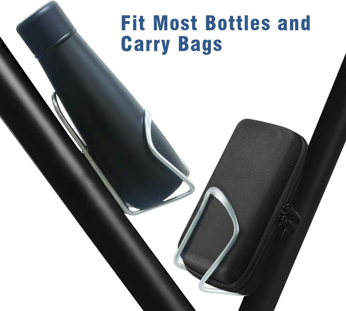 QUMOX Water Bottle Cages Holder - Lightweight Alloy Aluminum for Bike Silver image number 4