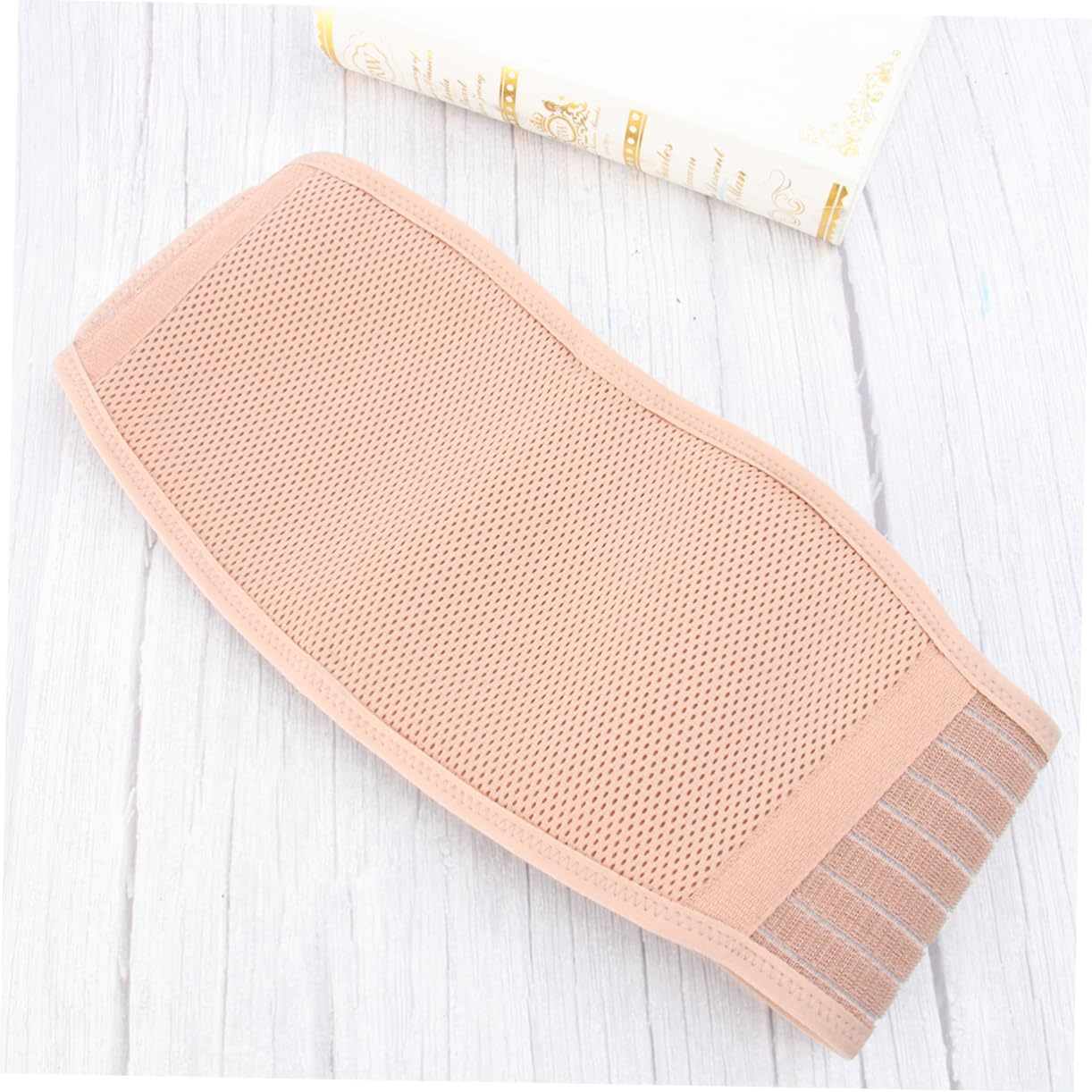 Maternity Belly Belt and Waist Care Belt for Women, Breathable Abdominal Support Band Back Brace, Pregnancy Protector in Beige, Free Size for Comfortable Lower Back and Abdomen Support image number 4