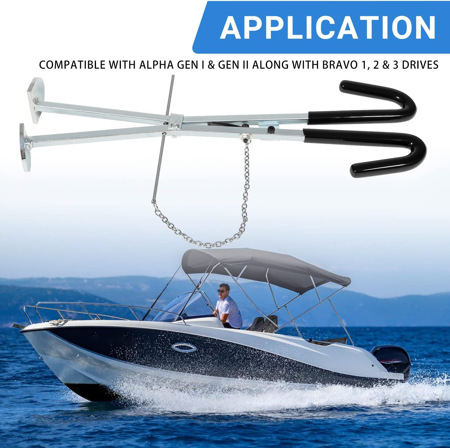 Exhaust Bellows Expander Tool Fits Mercruiser Sterndrive Exhaust Bellows Replace 91-45497A1 91-8M0096108 Sierra 18-9847 GLM 90360 image number 3