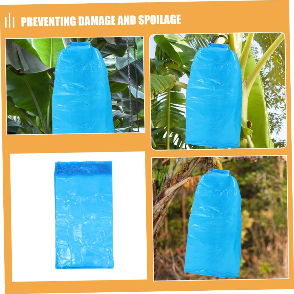 NULYLU 2Pcs Banana Grow Bags Rainproof Insulated Fruit Ripening Covers Ventilation for Plant Gardening