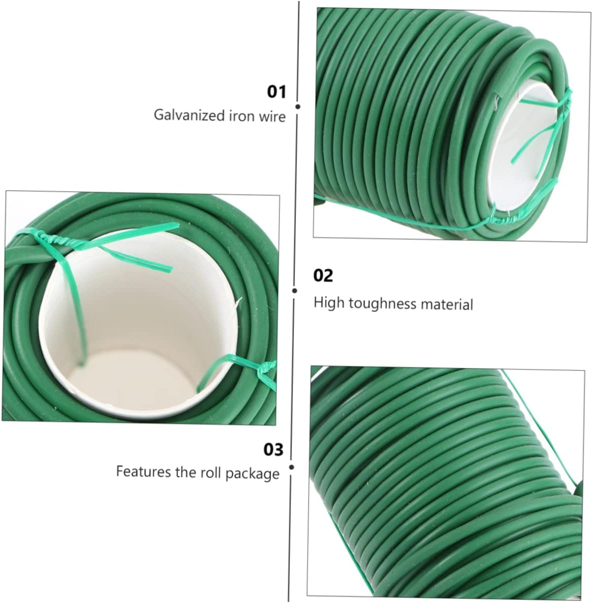 Kisangel 2Rolls Flexible Gardening Wire Ties Plant Support Ties Cable Wrap Fastener for Garden Plant Branch Fixing Tool image number 4