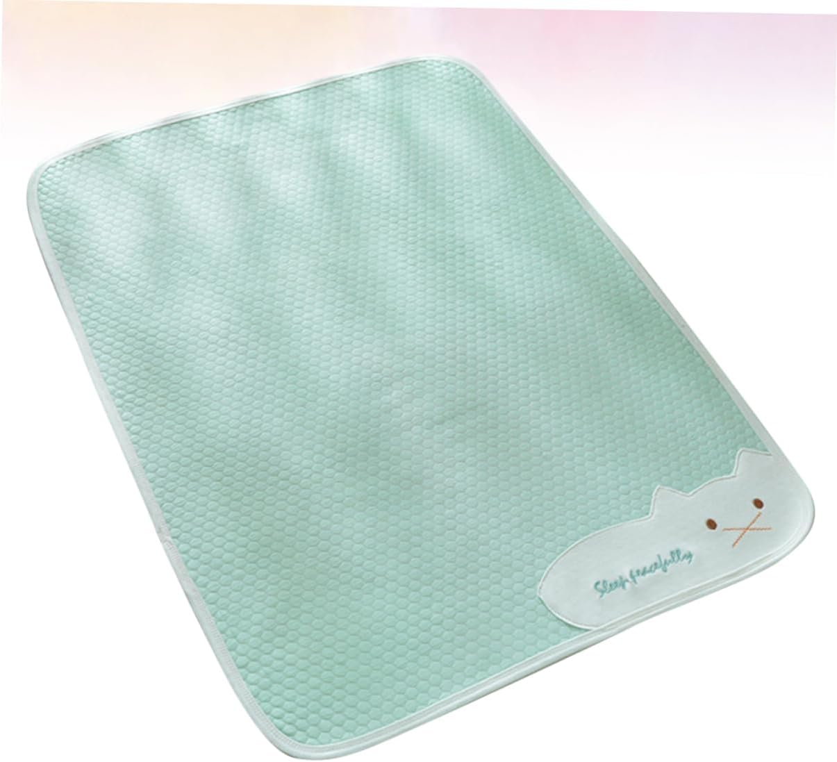 Sleeping Cotton Pad Diapers Washable Nappy Mattress Protector Foam Play Mat Foam Mats Waterproof Mat for Waterproof Sleeping Pad Portable Mat Light Green ORFOFE image number 2