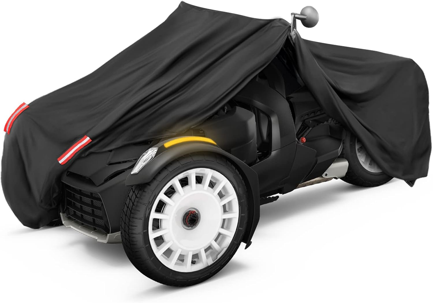 KEMIMOTO Full Cover Compatible with Can-Am Ryker 600 900 Sport Rally Edition Ryker Bike Full Cover All Weather Resistant with Reflective Strips