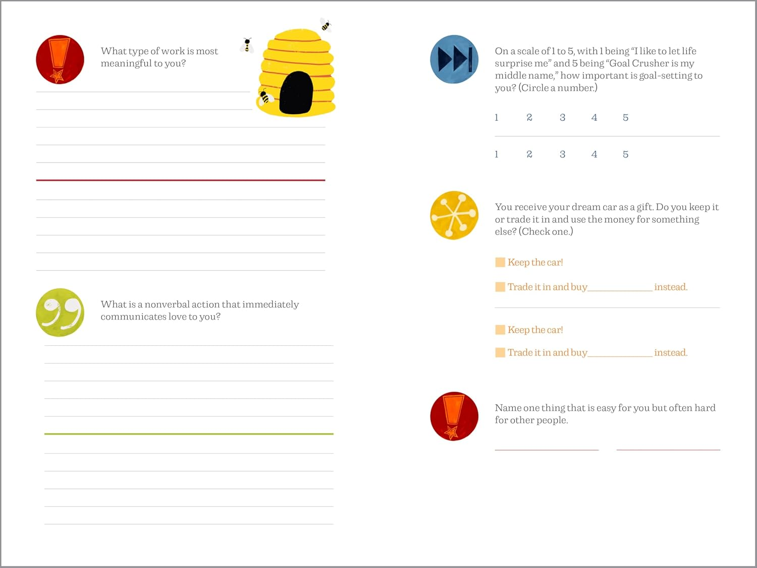 Questions for Couples Journal: 400 Questions to Enjoy, Reflect, and Connect with Your Partner image number 4