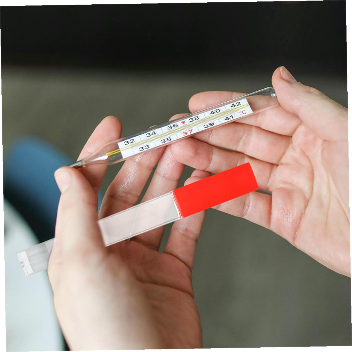 2Pcs Plastic Storage Box for Adults Mouth Holder Protective Case for Tools Portable Plastic Tube for Home and Use