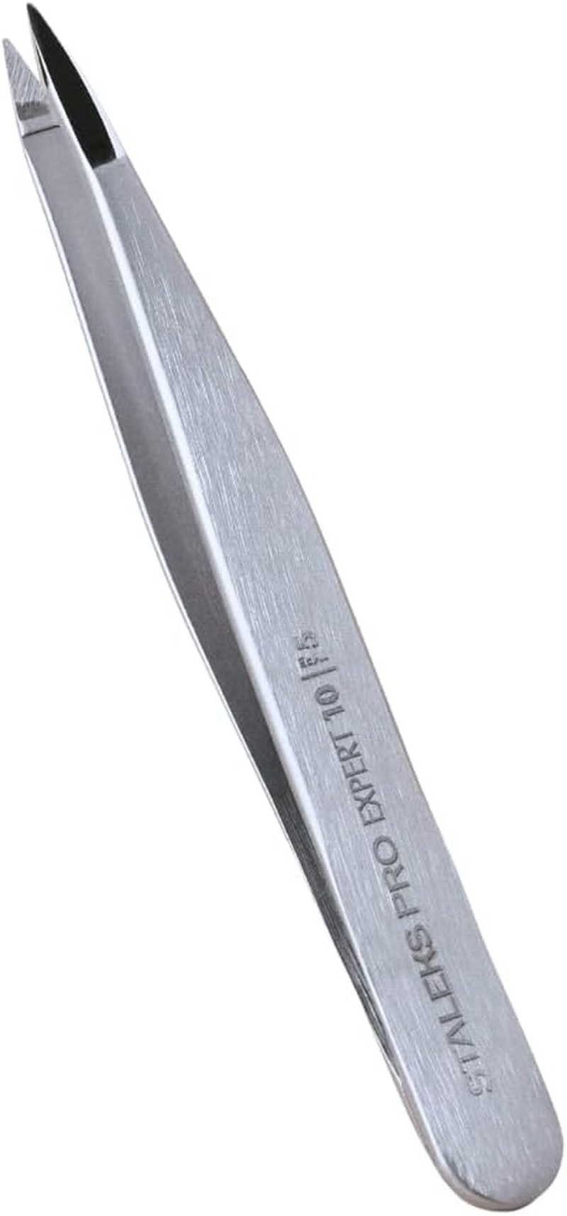Staleks Pro EXPERT 10 Eyebrow Tweezers Type 5 &ndash; Pointed Tips &ndash; Stainless Steel &ndash; for Ingrown Hair and Spot Eyebrow Correction