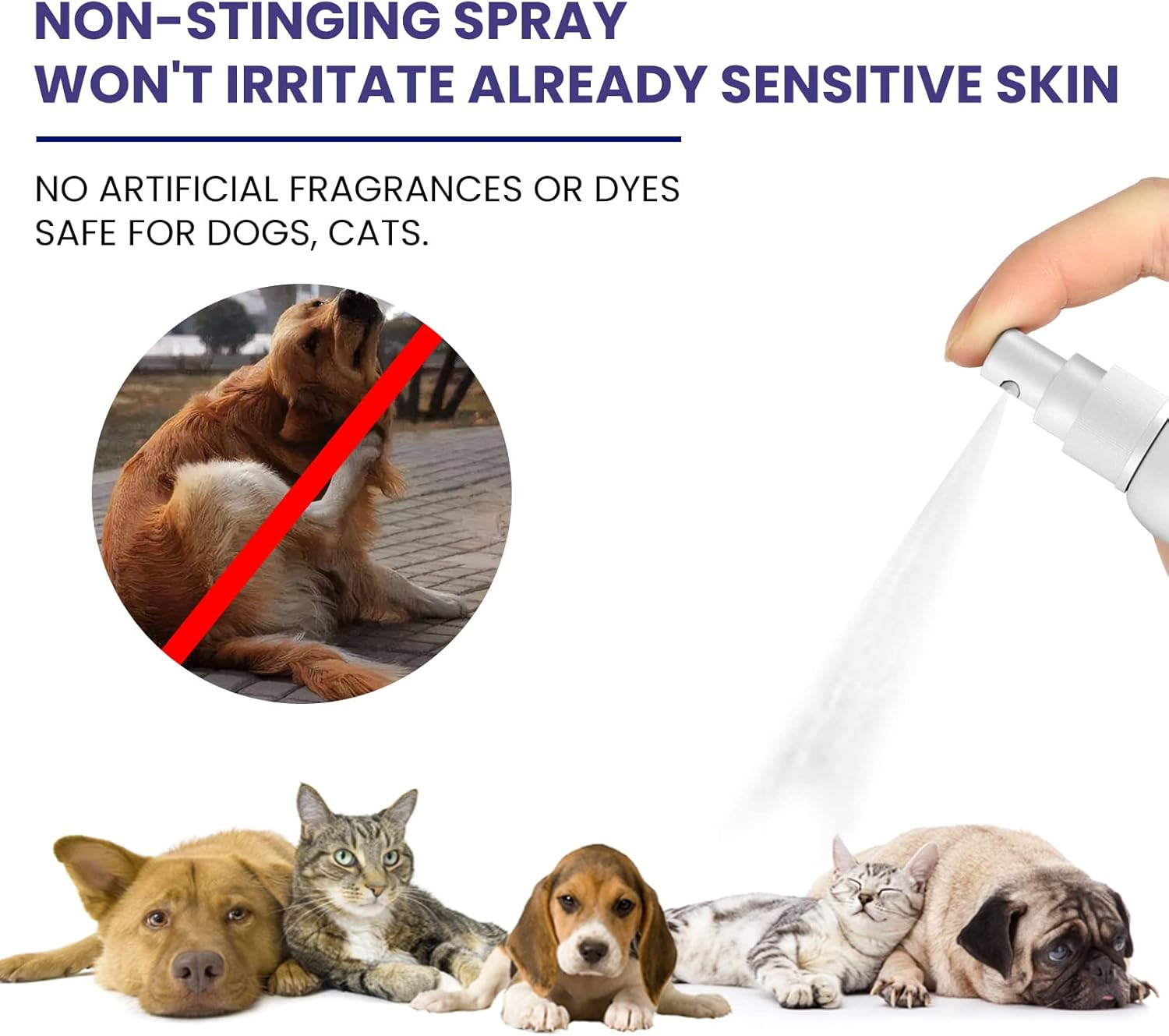 Pet Deworming Liquid Cat & Dog Flea & Tick Cleanser Lice & Tick Remover Drops (Spray 118ML) image number 2