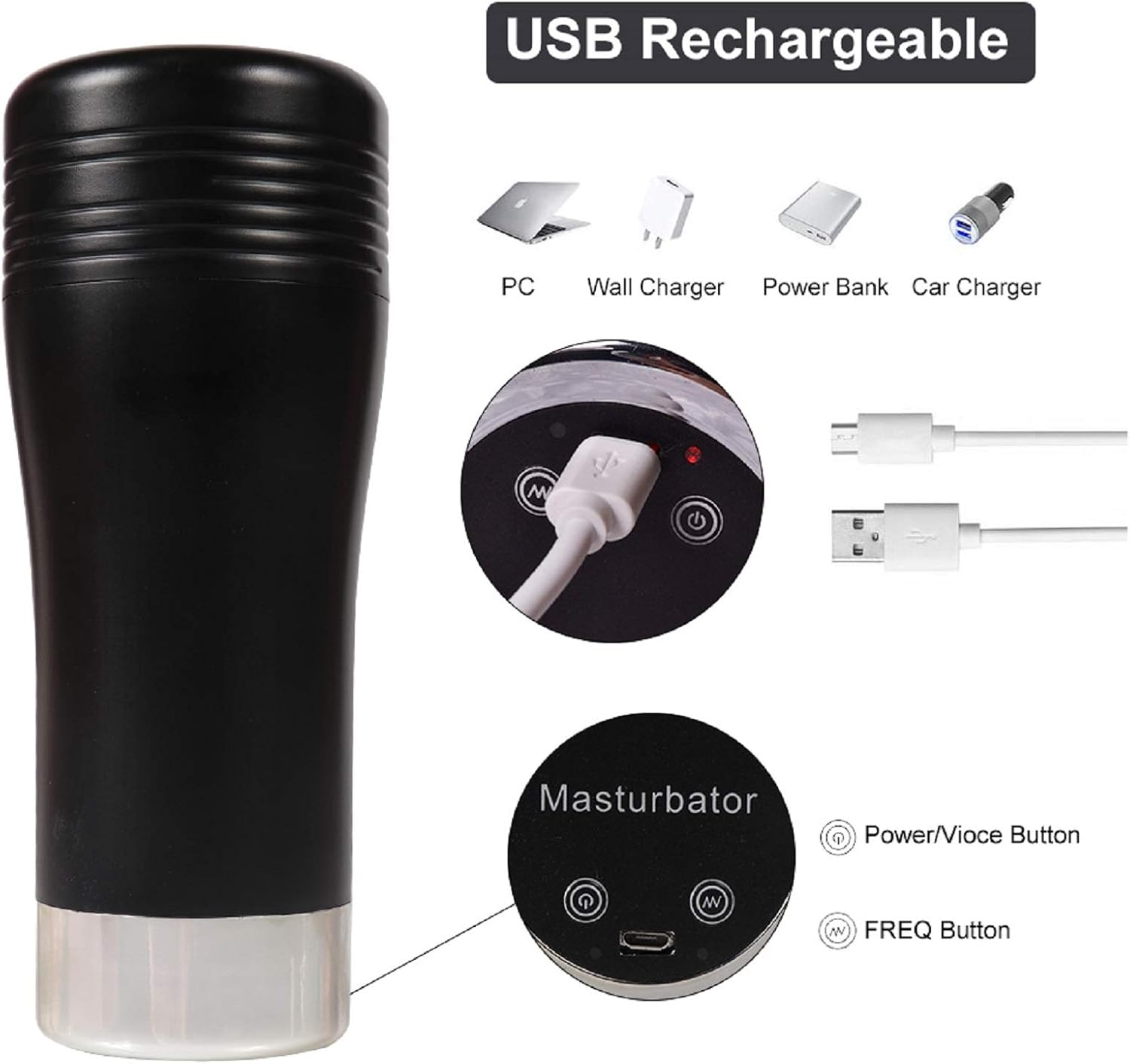 Male Masturbator Sex Toys for Men, 3D Realistic Pussy Male Masturbator Cup with 10 Vibrating Modes + Moaning Sexy Sounds, Penis Stimulation, Electric Auto Electric Blow Job Oral Masturbation Adult Sex Toy image number 3