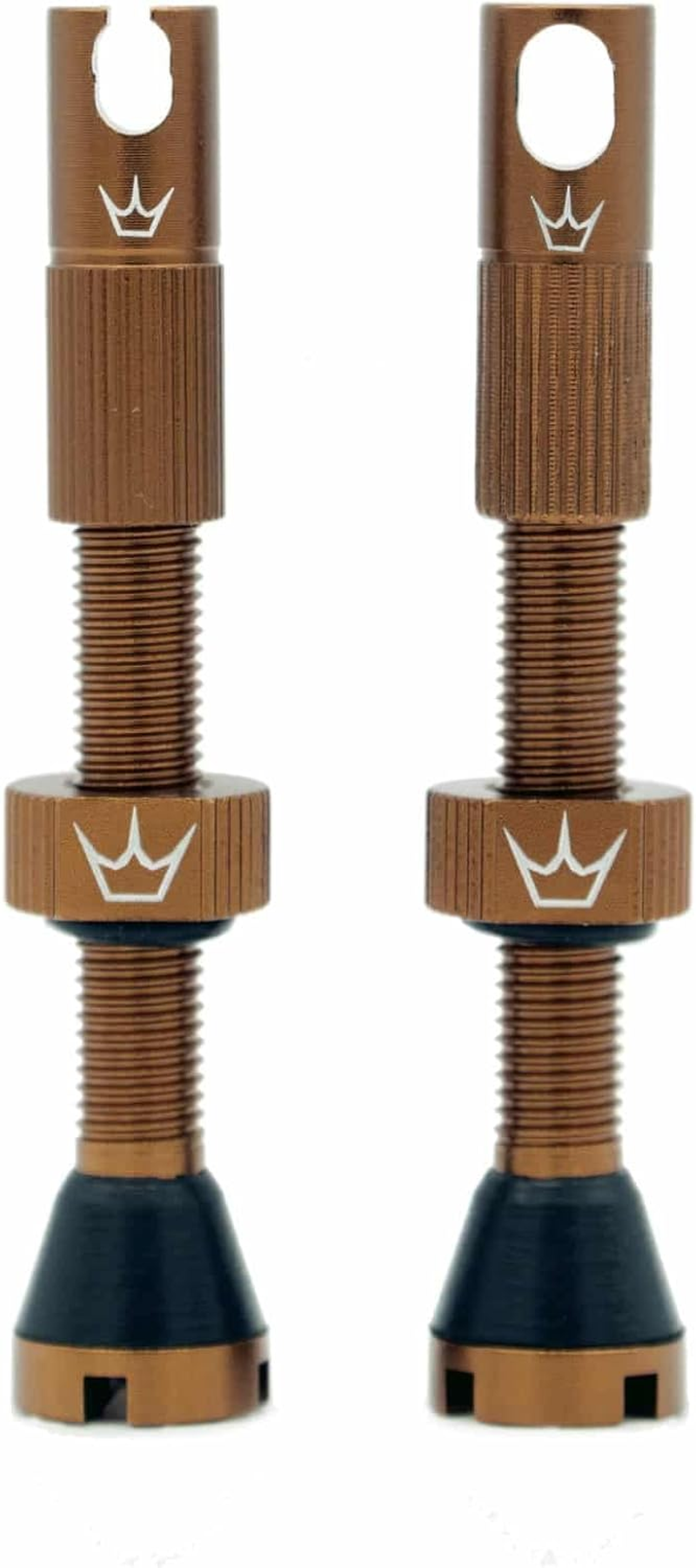 Peaty'S X Chris King MK2 Tubeless Valves Presta - Integrated Spoke Key & Valve Core Removal Caps, Mountain Bike, Road & Gravel Bicycle Tyre, Insert Compatible, 7075 Aluminium - 42Mm, Navy