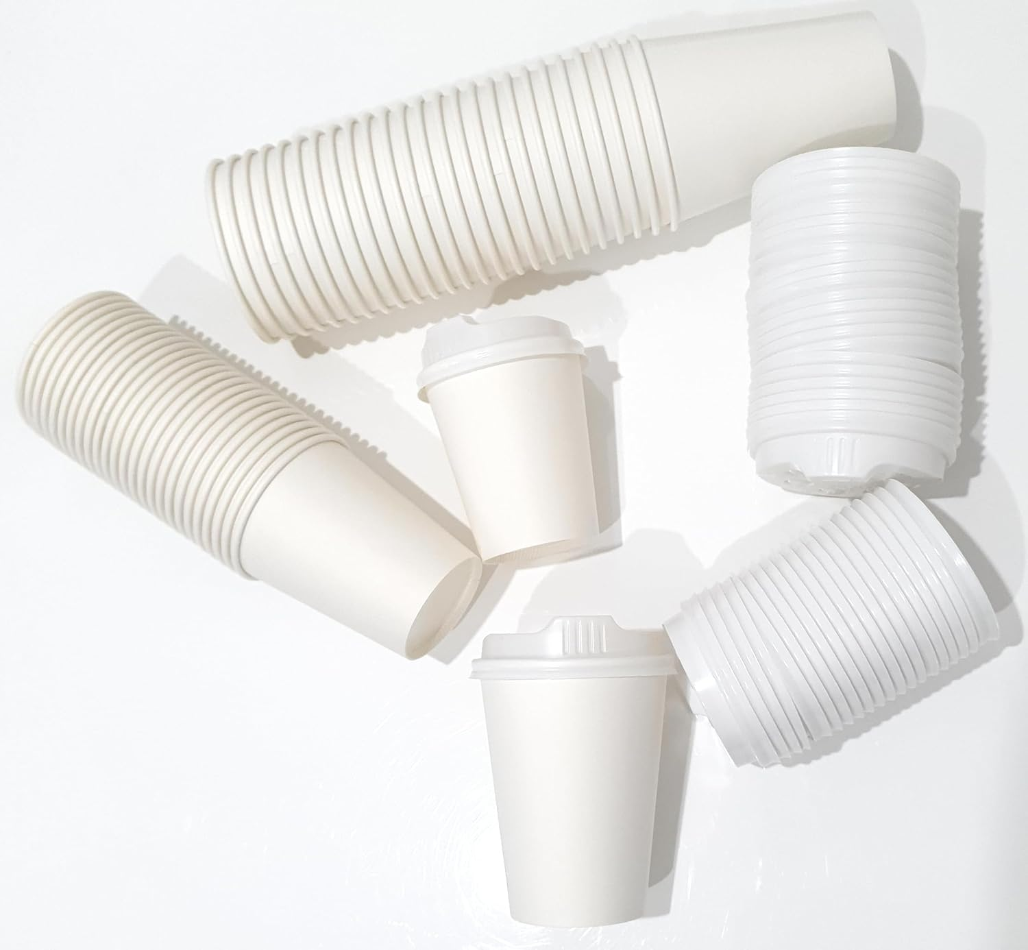 Generic Butterfly Disposable Takeaway Coffee Cup Small 8Oz (250Ml) 50 Pack image number 1