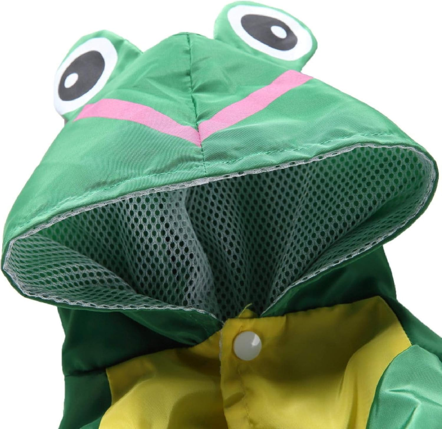 Rabbit Frog Duck Shark Shape Pet Dog Polyester Puppy Waterproof Four-Leg Raincoat Doggie Hooded Rain Gear Jumpsuit Rainwear Suit image number 5