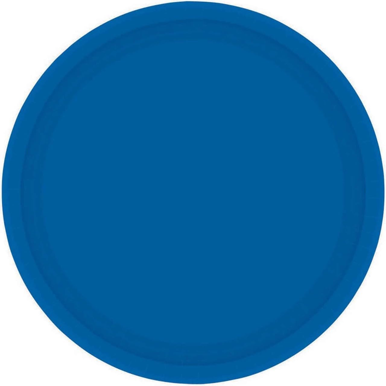 Amscan round Paper Plates, 17 Cm Diameter, Bright Royal Blue (Pack of 20)
