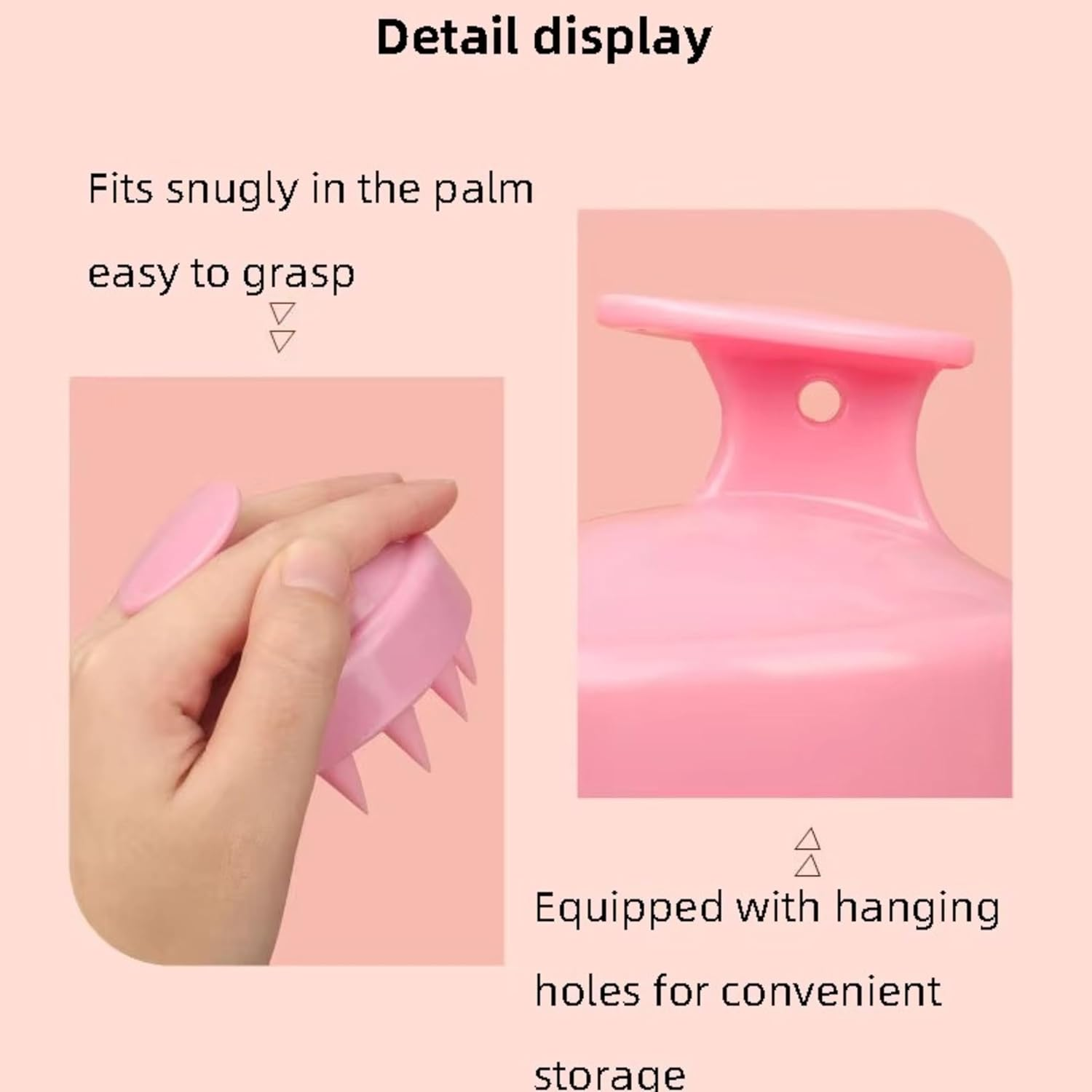 Root Comb Applicator Bottle 6 Oz/180 Ml with Scalp Massager Brush for Hair Dye, Shampoo, Oil Treatment & Scalp Care, Hair Coloring and Liquid Applicator Tool (Pink) image number 1