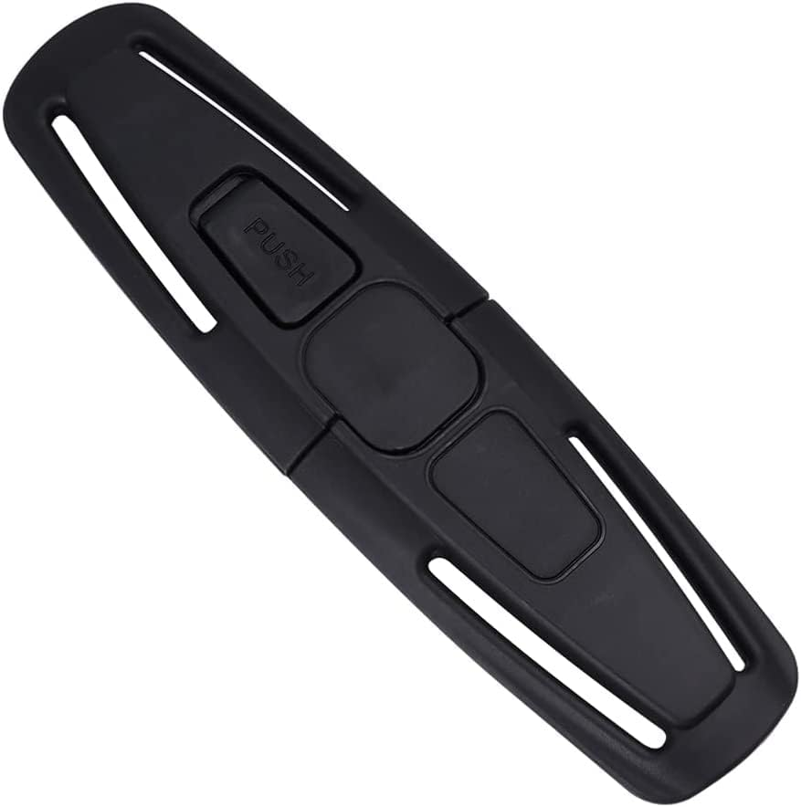 Black Universal Child Seat Chest Harness Clip and Baby Seat Safety Belt Clip Buckle Universal Replacement for Kids Trend Adjustable Guard image number 3