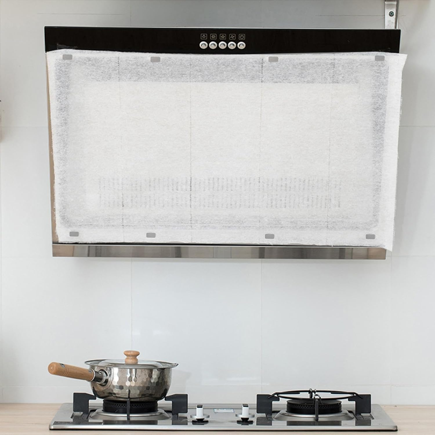 Vgvgaj Kitchen Range Hood Paper Range Hood Filter Roll Nonwoven Fabric Range to Absorb Oil and Filter with 8 Magnets Household Cleaning Supplies for Lampblack Width 46Cm 10M Length image number 2