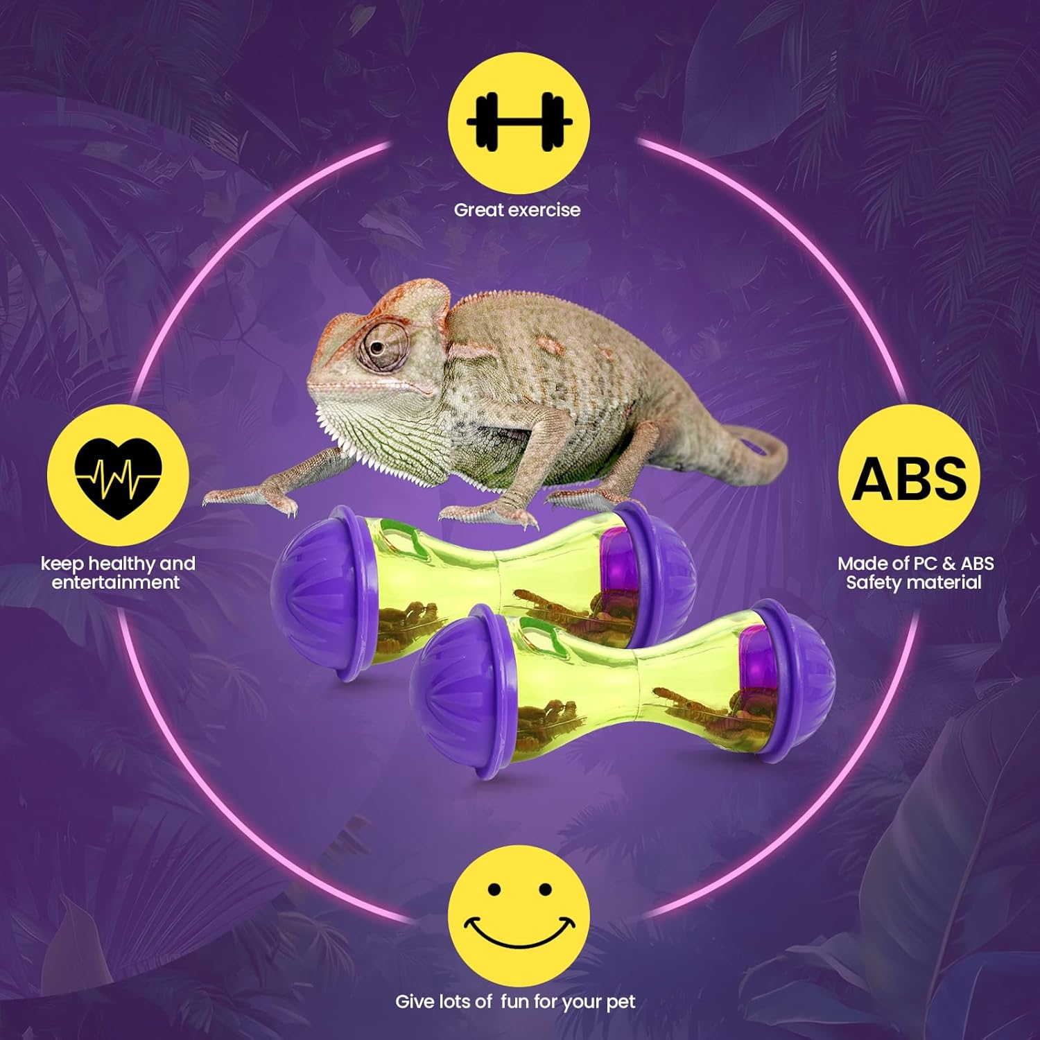 Bearded Dragon Toys Reptile Feeder Toy,Bearded Dragon Accessories Reptile Feeder Enrichment Toys for Bearded Dragons, Gecko,Lizard,Gecko, Small Animals,Set of 2 image number 3