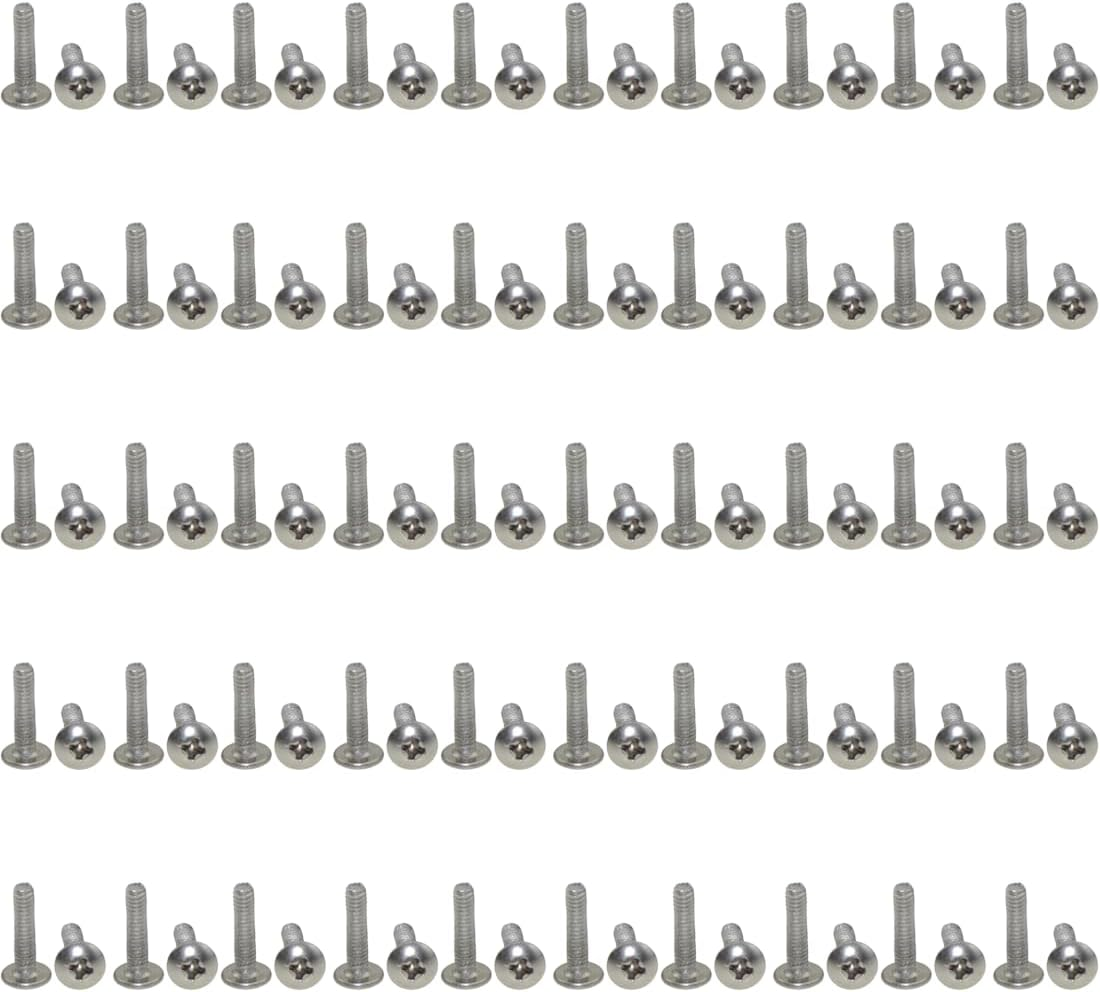 Xunliu 100Pcs 304 Stainless Steel Pan Head Phillips Machine Screws M2 5Mm image number 6