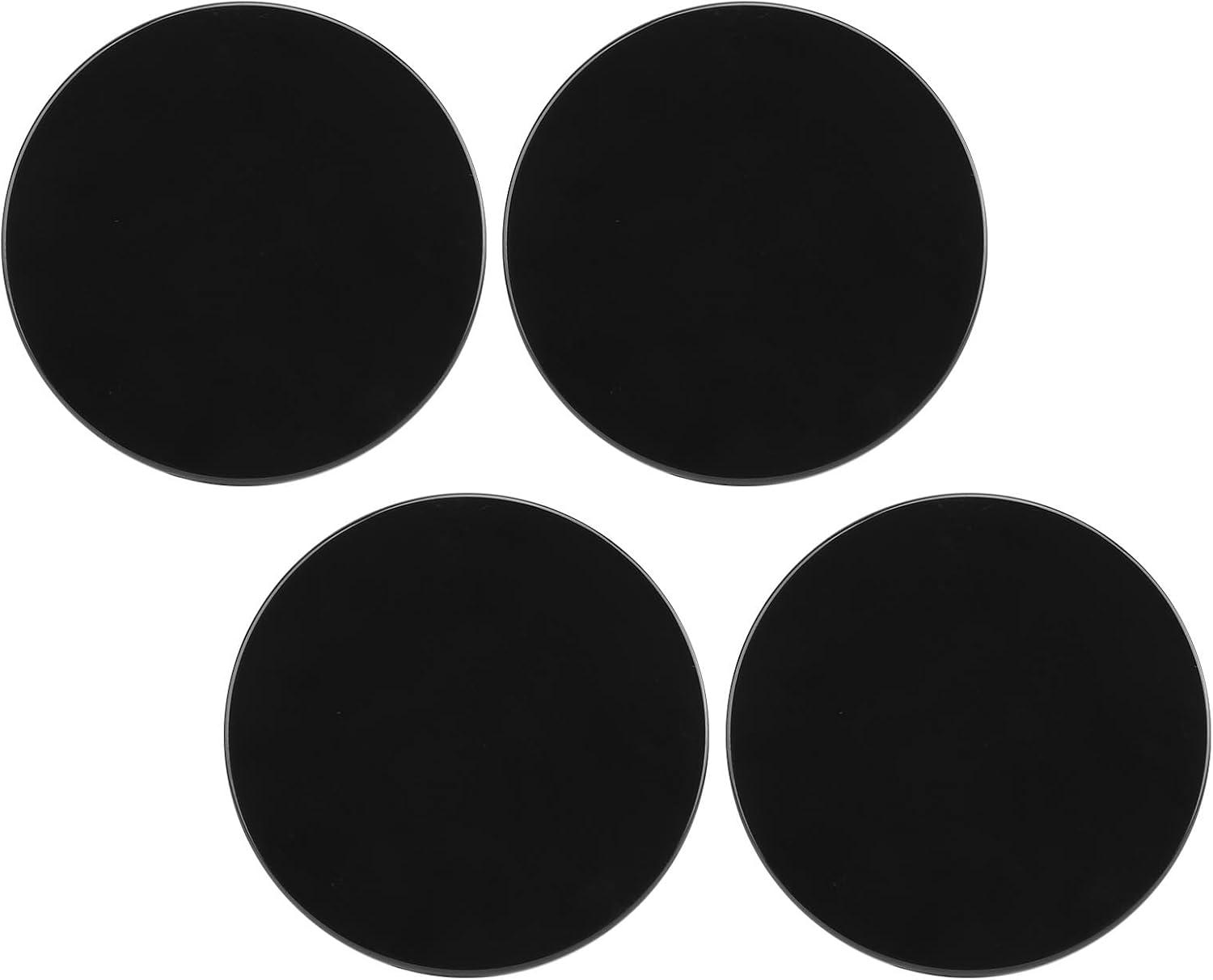 Diyeeni Vehicle Rim Hub Caps, Stylish Look Wheel Center Caps 60MM 0MM OD 4PCS for SUV (Black)