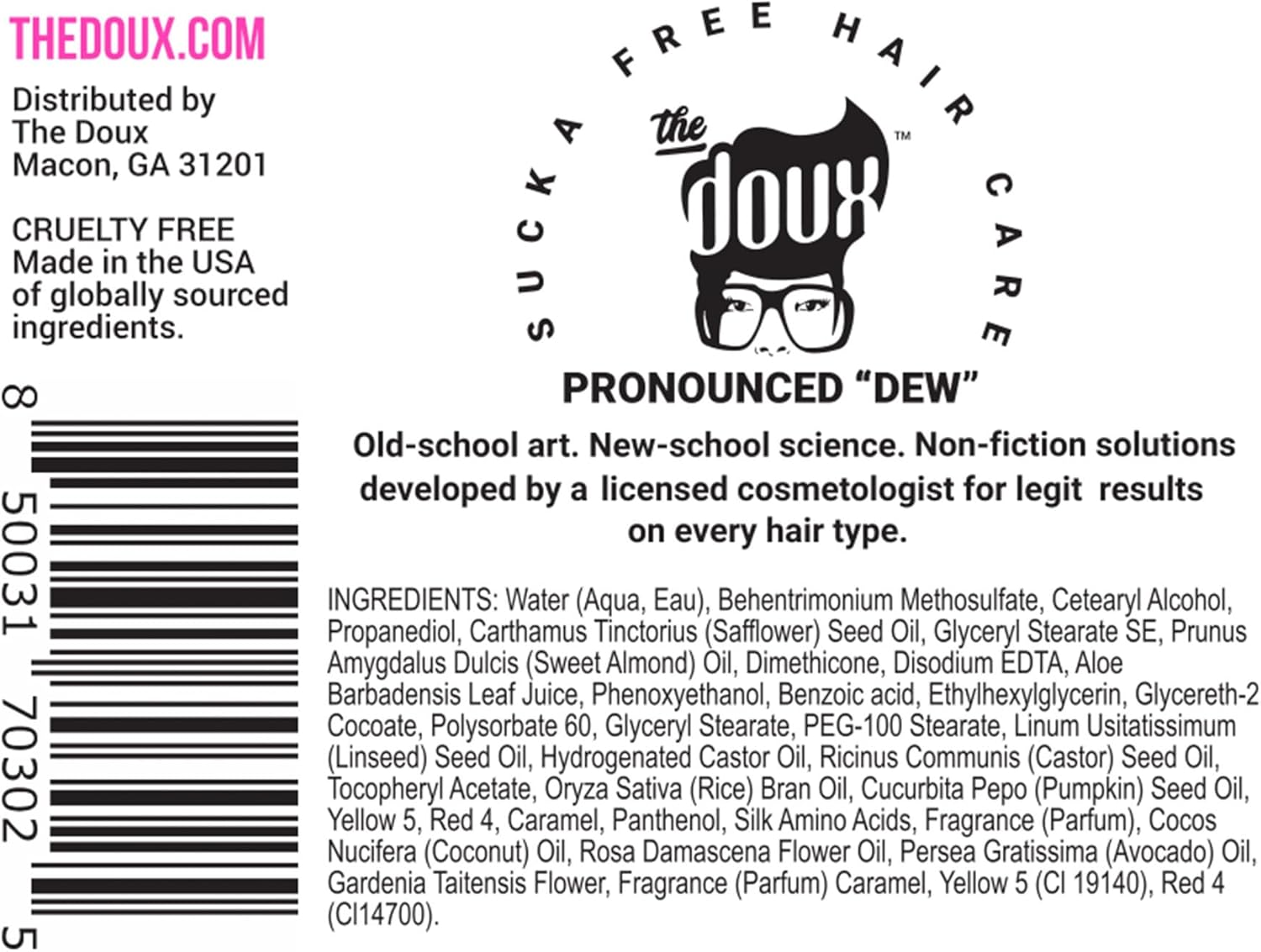 The Doux C.R.E.A.M. Twist & Curl Cream &ndash; Curl Defining Cream with Coconut & Avocado Oils for Curly Hair &ndash; Frizz Control & Long-Lasting Moisture for Twist Outs, Natural Styles, and Textured Hair Types image number 5