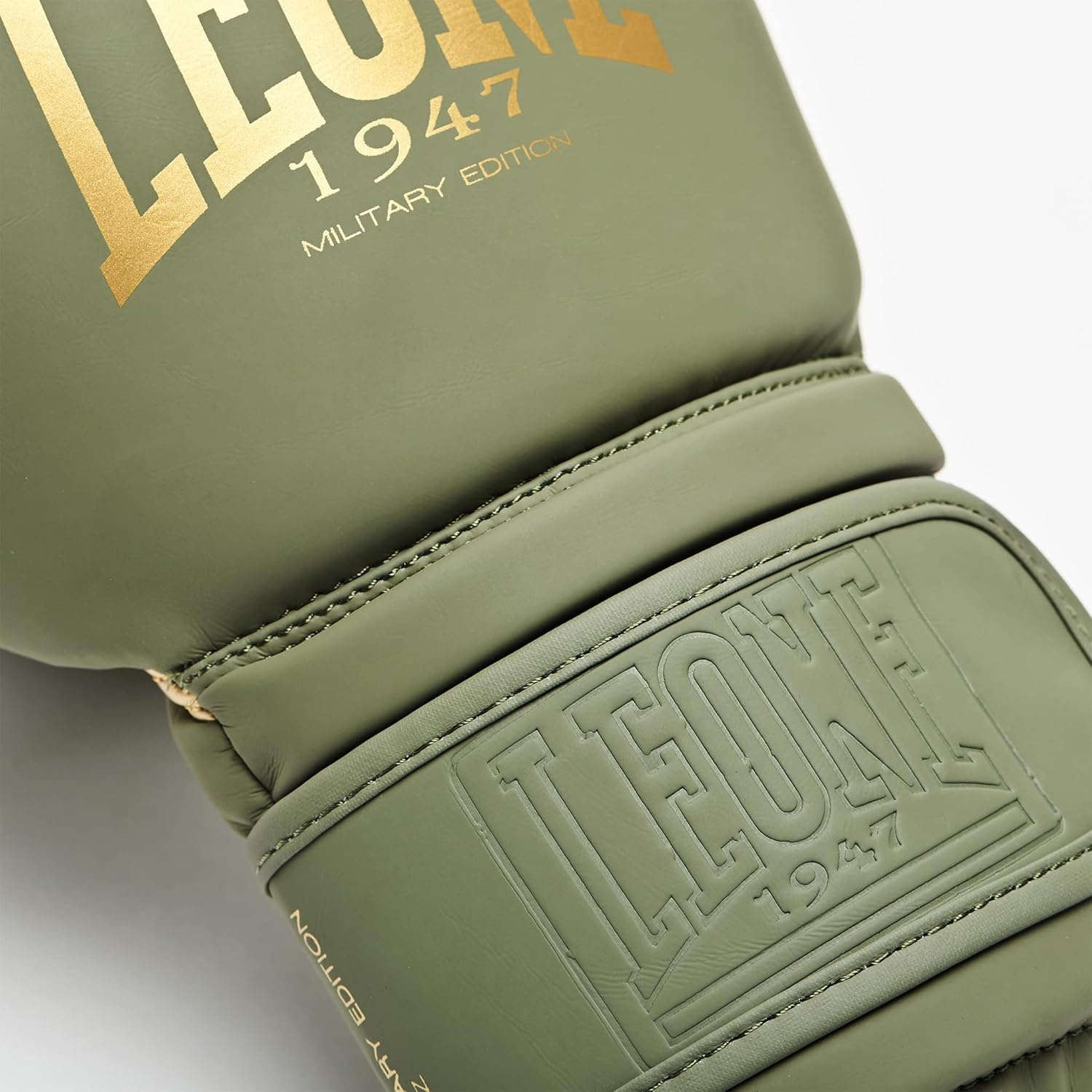 Leone 1947 Boxing Gloves Military Edition Leather MMA UFC Muay Thai Kick Boxing K1 Karate Training Sparring Punching Gloves image number 2