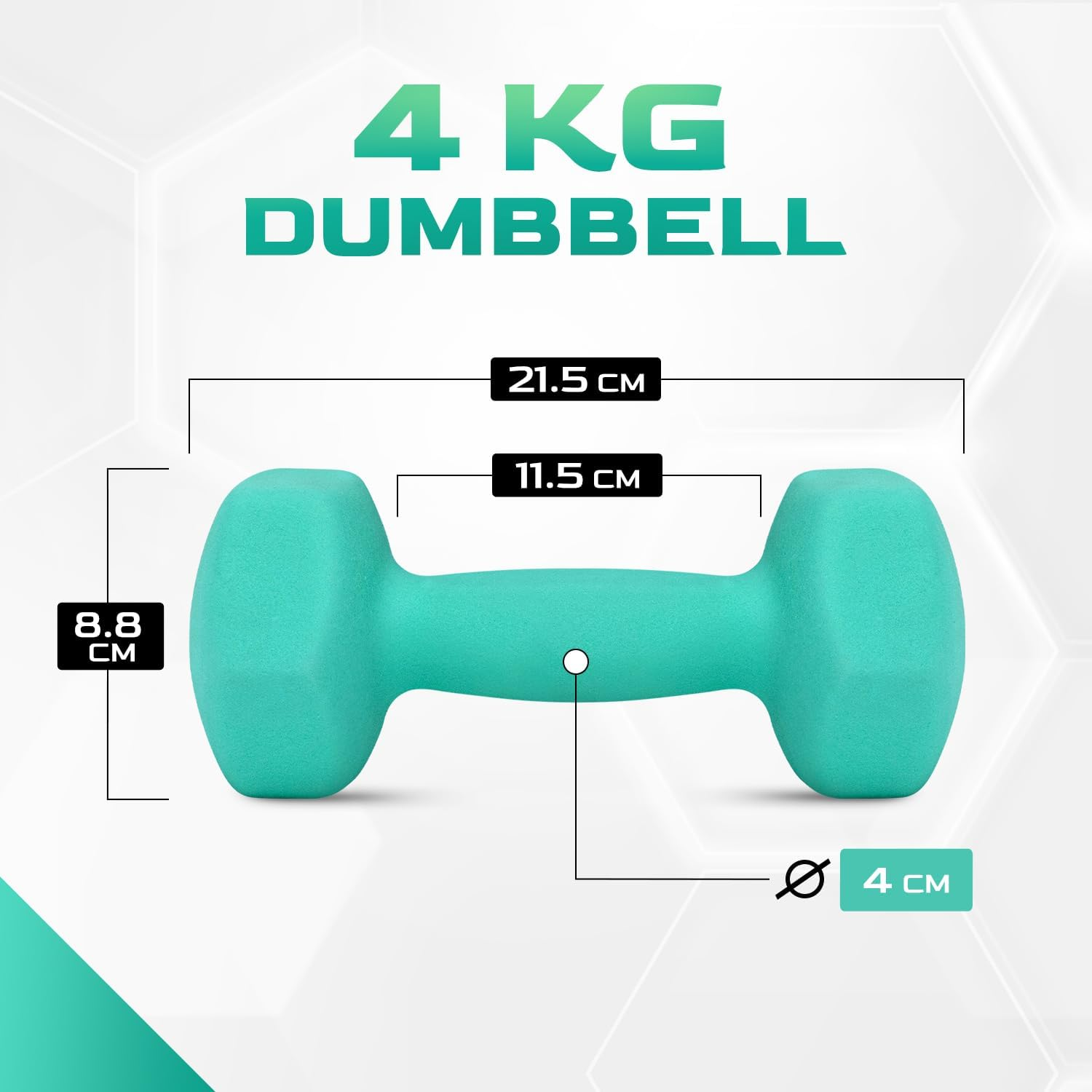Yes4All Hex Neoprene Dumbbells Set Weights for Strength Training Yoga Pilates - Dumbbells Set of 2 Dumbbells Set for Women Men image number 3