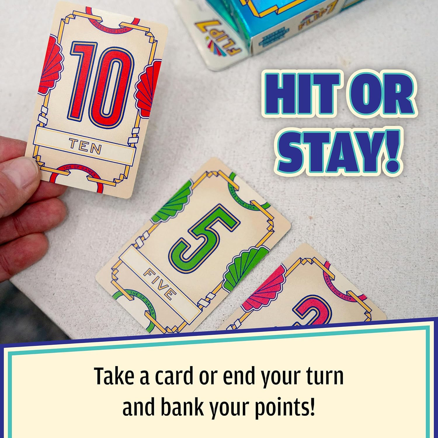 The OP | Flip 7 | the Ultimate Blend of Press Your Luck and Strategy, Fast-Paced Addictive Card Game, Quick to Learn and Easy to Teach, 3+ Players, Ages 8 & Up, 20 Minplay Time
