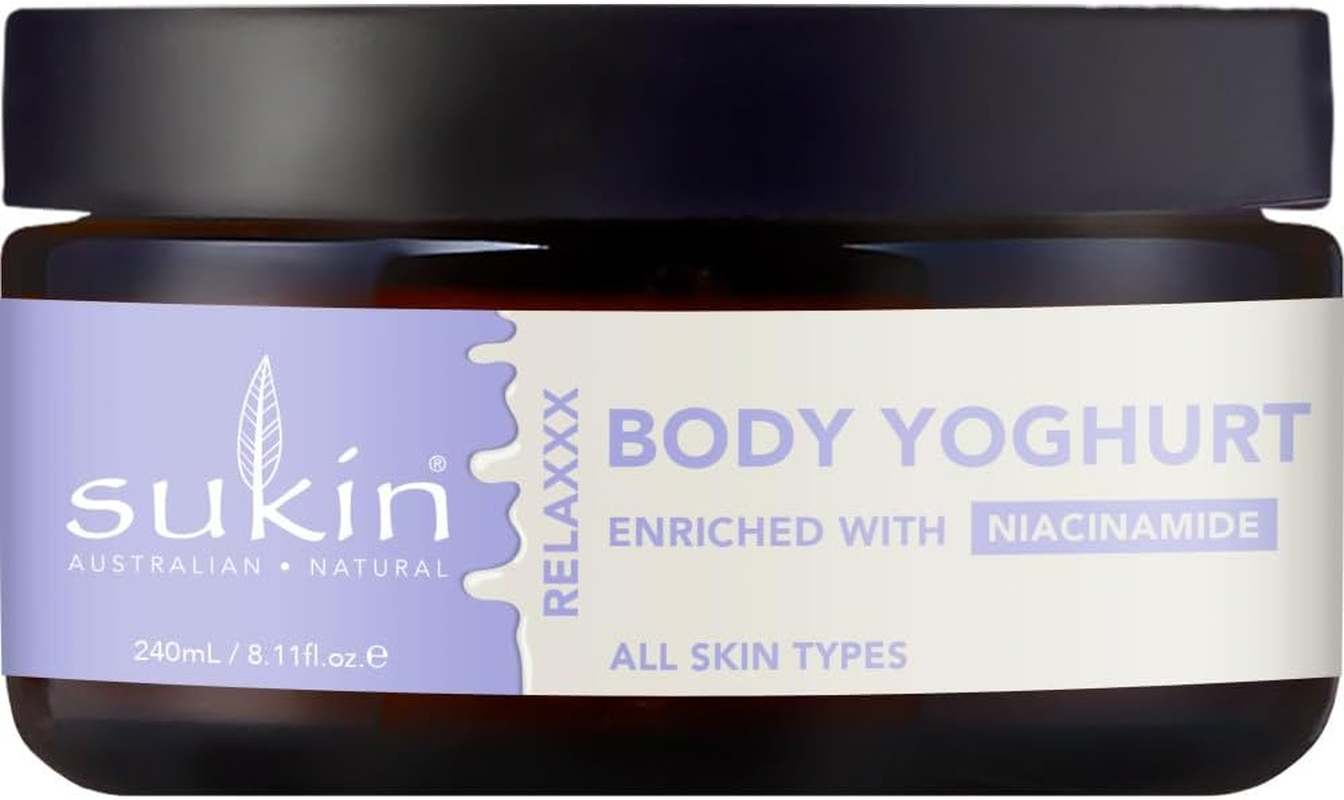 Sukin Moody Body Yoghurt 240Ml Cocoa, Honey & Almond Milk, Natural Hydrating Lotion with Niacinamide, Fast-Absorbing, Australian Made & Owned, Vegan, Cruelty-Free