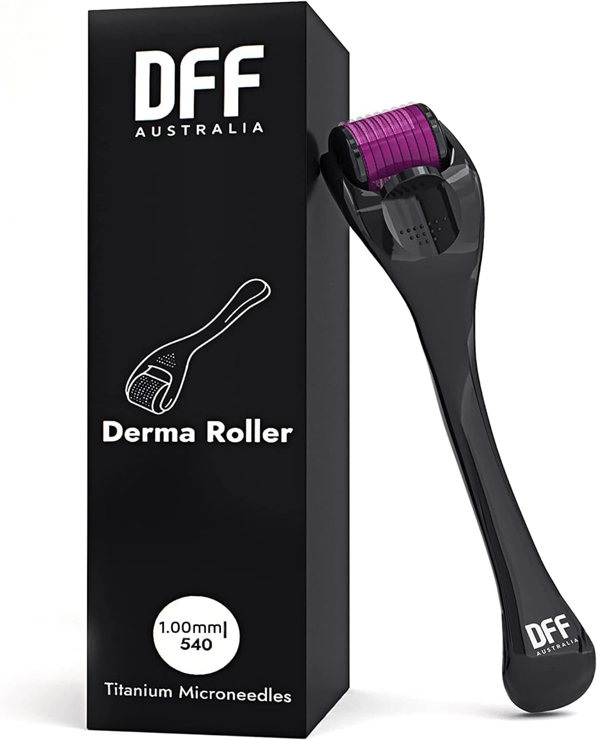 Direct from Factory 1.0Mm Derma Roller - 540 Titanium Microneedle Dermaroller for Face - Cosmetic Microneedling Instrument for Facial Skin Care - Massage Tools Professional image number 6