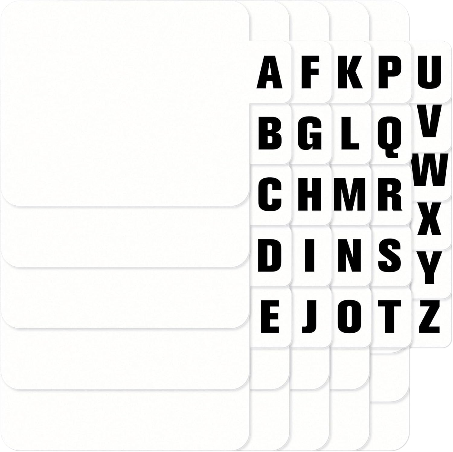 26 Pcs Vinyl Record Dividers A-Z DVD Alphabetical Organizer with Alphabet Tabs for Records, Albums, CD Storage - One Side Printed