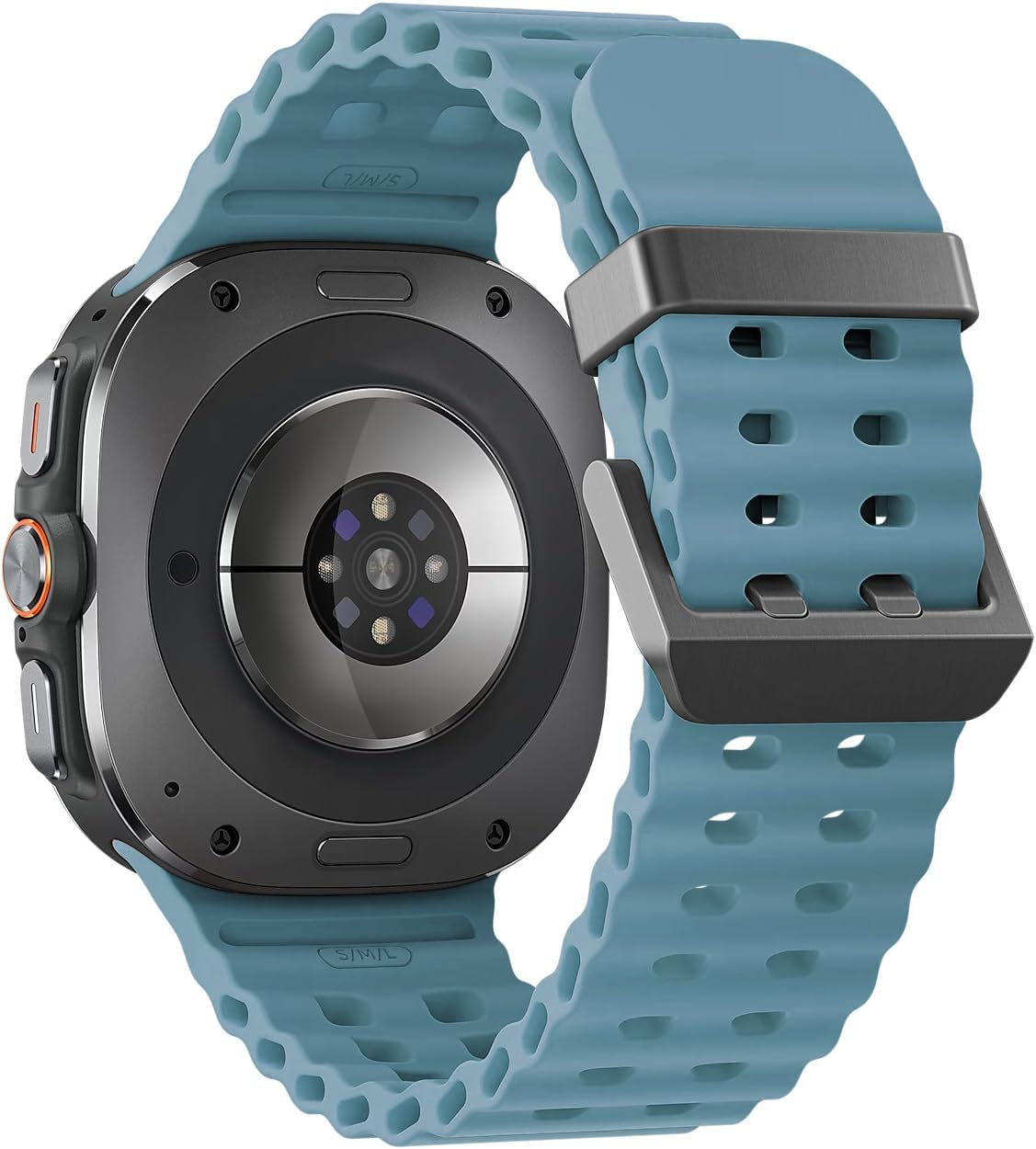 Ocean Bands for Samsung Galaxy Watch Ultra 2/Ultra 2025 2024 Women Men,Silicone Breathable Bracelet Wristband for Samsung Galaxy Watch 8/7 Ultra 47Mm