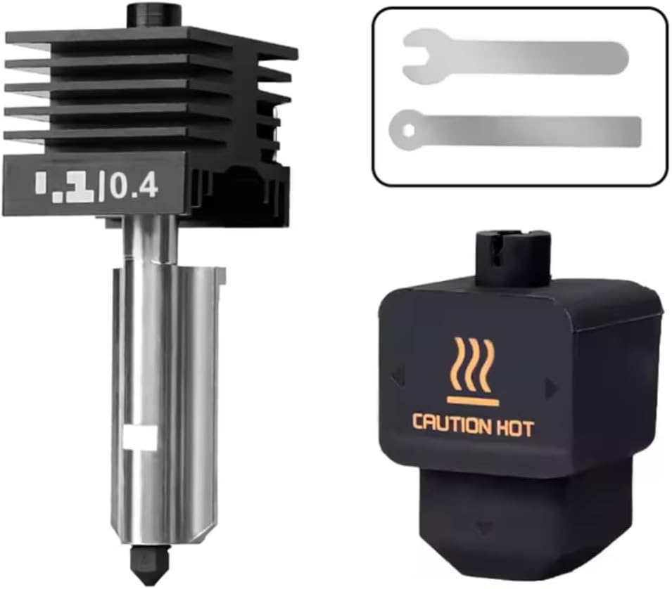 H2D Combo Hotend Print Head Kit &ndash; Upgraded Hardened Steel Nozzle (0.4Mm) with Silicone Cover Sock &ndash; Compatible with Bambu Lab A1, A1 Mini, H2D Combo 3D Printer &ndash; High-Temperature Extruder Upgrade image number 4