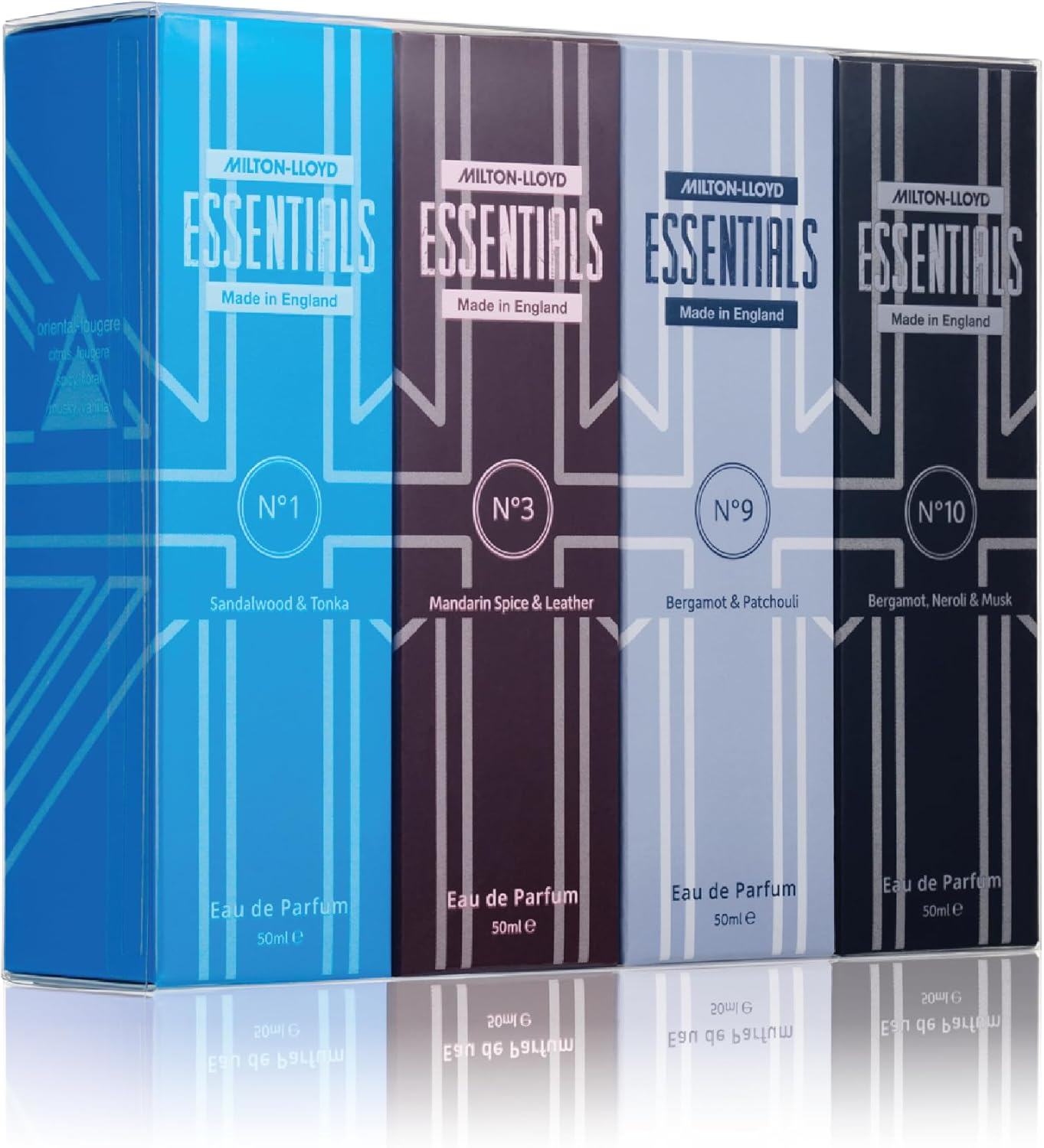 Milton-Lloyd Essentials Quad Pack - Fragrance for Men - 4 X 50Ml Eau De Parfum image number 2