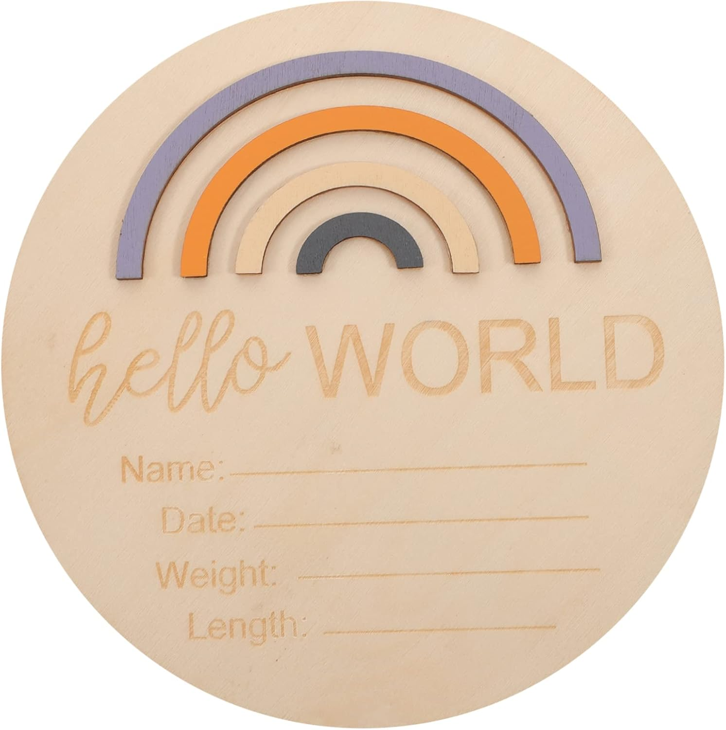 Wooden Month Card Milestone Cards Monthly Sign Birth Announcement for Nursery Decoration Newborn Photography Props Personalised