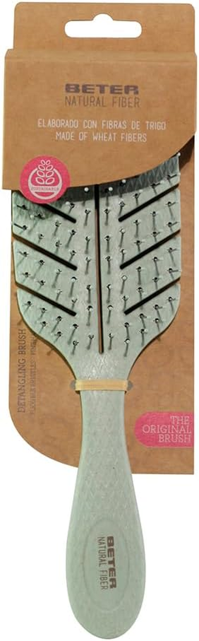 Beter Detangling Eco Brush - Natural Fiber Brush, Green image number 4