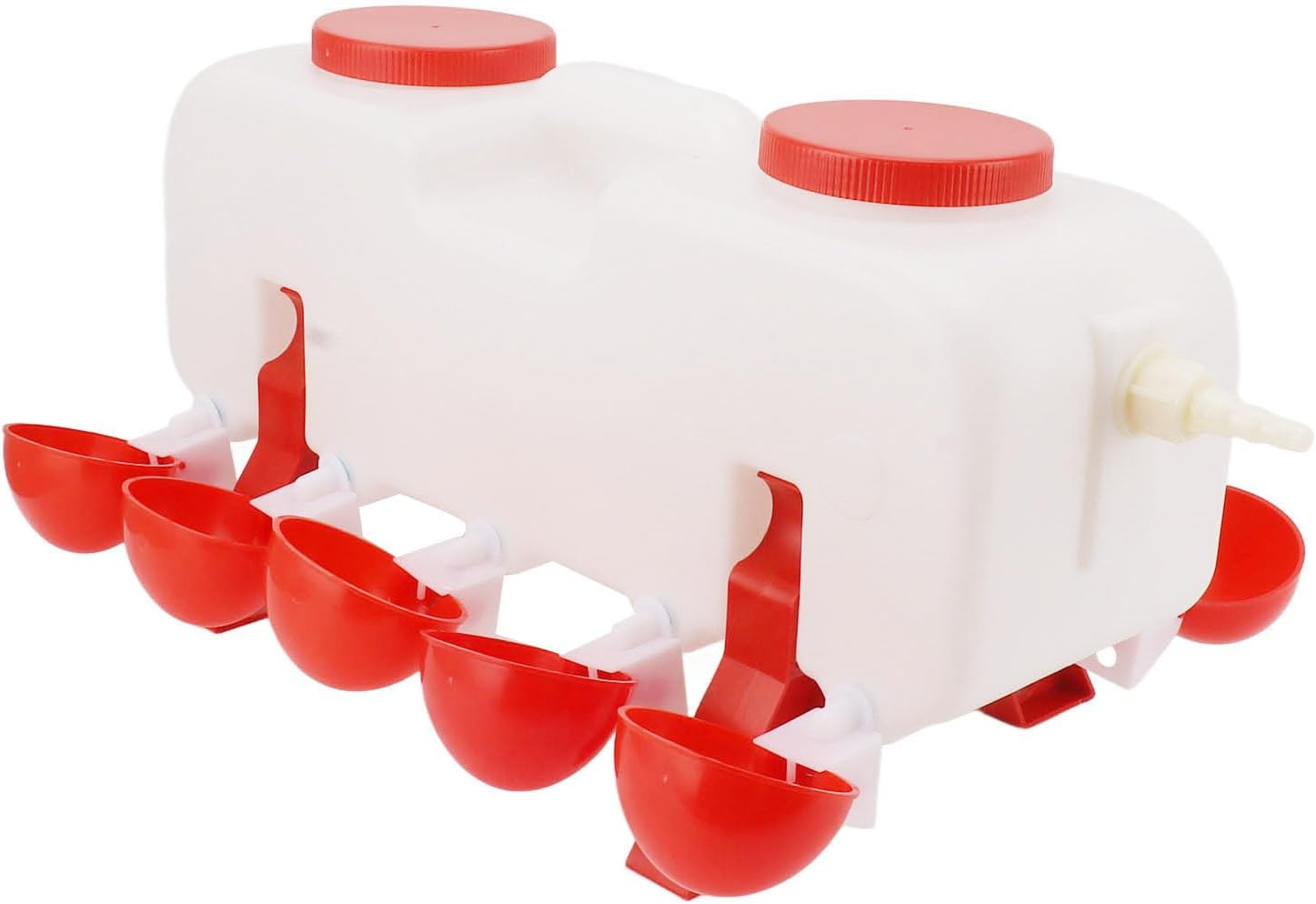 Automatic Chicken Waterer, Neatly Arranged Poultry Waterer, Large Capacity Chicken Waterer Cups with 10Pcs Bowls for Duck Goose