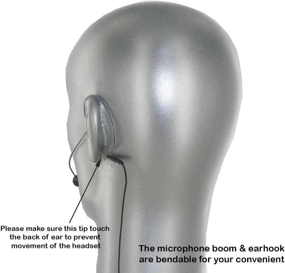 Av-Jefes Avl-630-Sh4 Earhook Headset Mic for Shure Wireless Microphone System image number 4