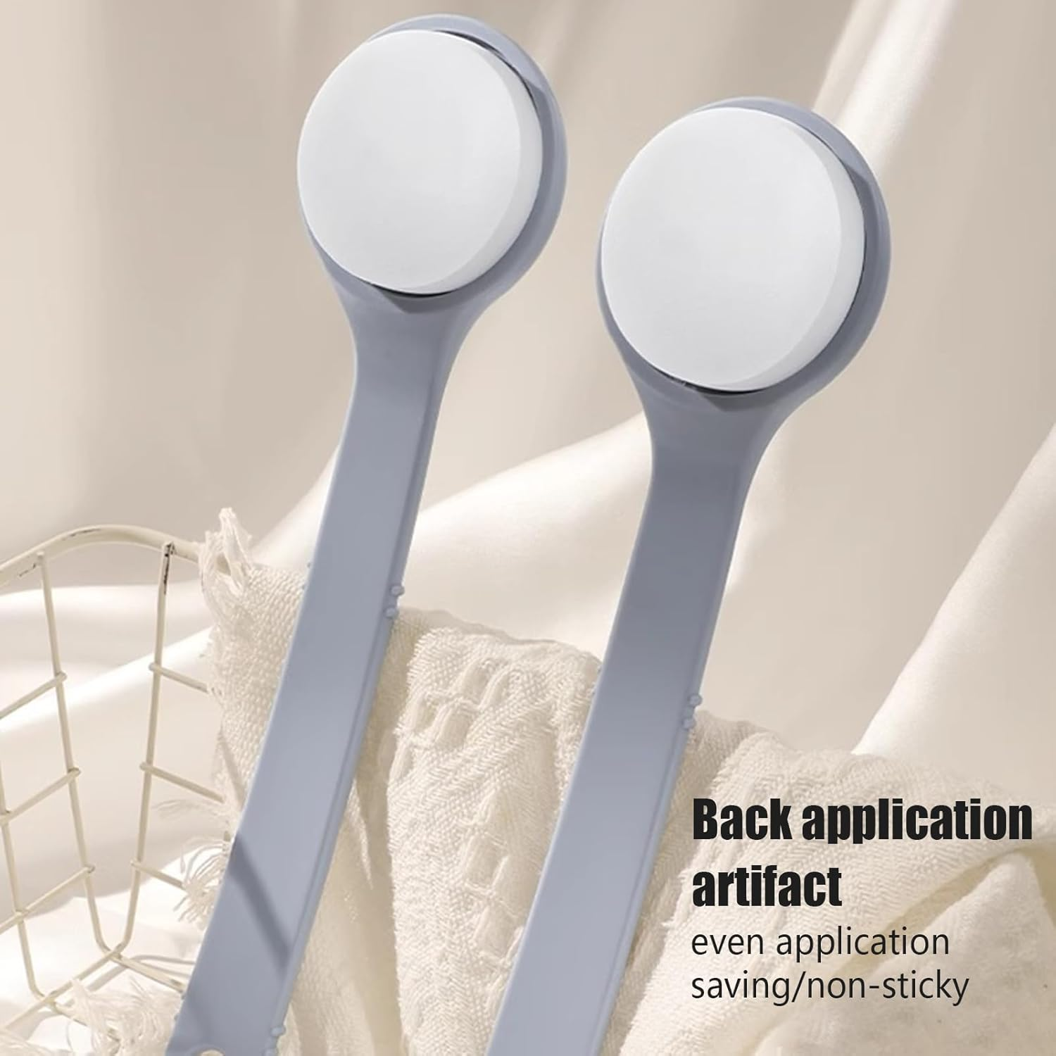 Back Lotion Applicator | Long Handle Back Applicator for Ointment,Extended Handle Ointment Apply Aid for Medicine Moisturizing Oils image number 2