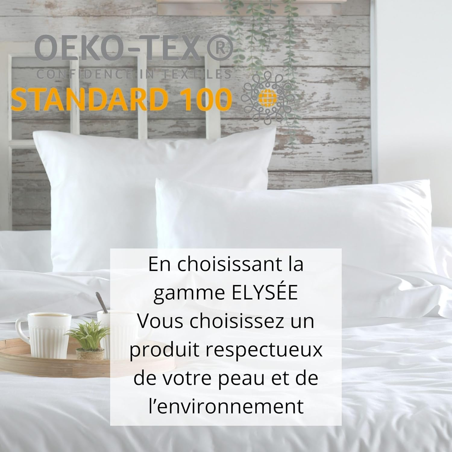 STOF - Duvet Cover &ndash; Size 140 X 200 Cm &ndash; Quality Cotton Percale &ndash; 100% Oeko-Tex Certified Cotton &ndash; Colour White &ndash; Elysee Model &ndash; Bed Linen for the Home &ndash; Double Bed &ndash; Single image number 2