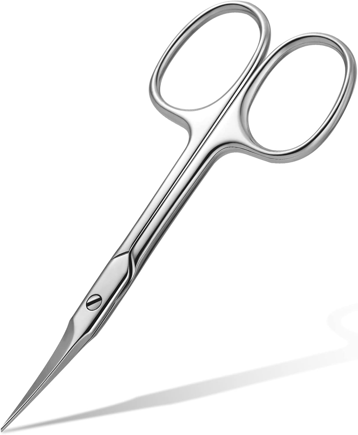 FVION Cuticle Scissors, Cuticle Scissors, Extra Sharp with Curved Edge, Cuticle Scissors Extra Fine for Precise Cuticle Remnants, Cuticle Scissors Made of Stainless Steel, 9 Cm image number 1