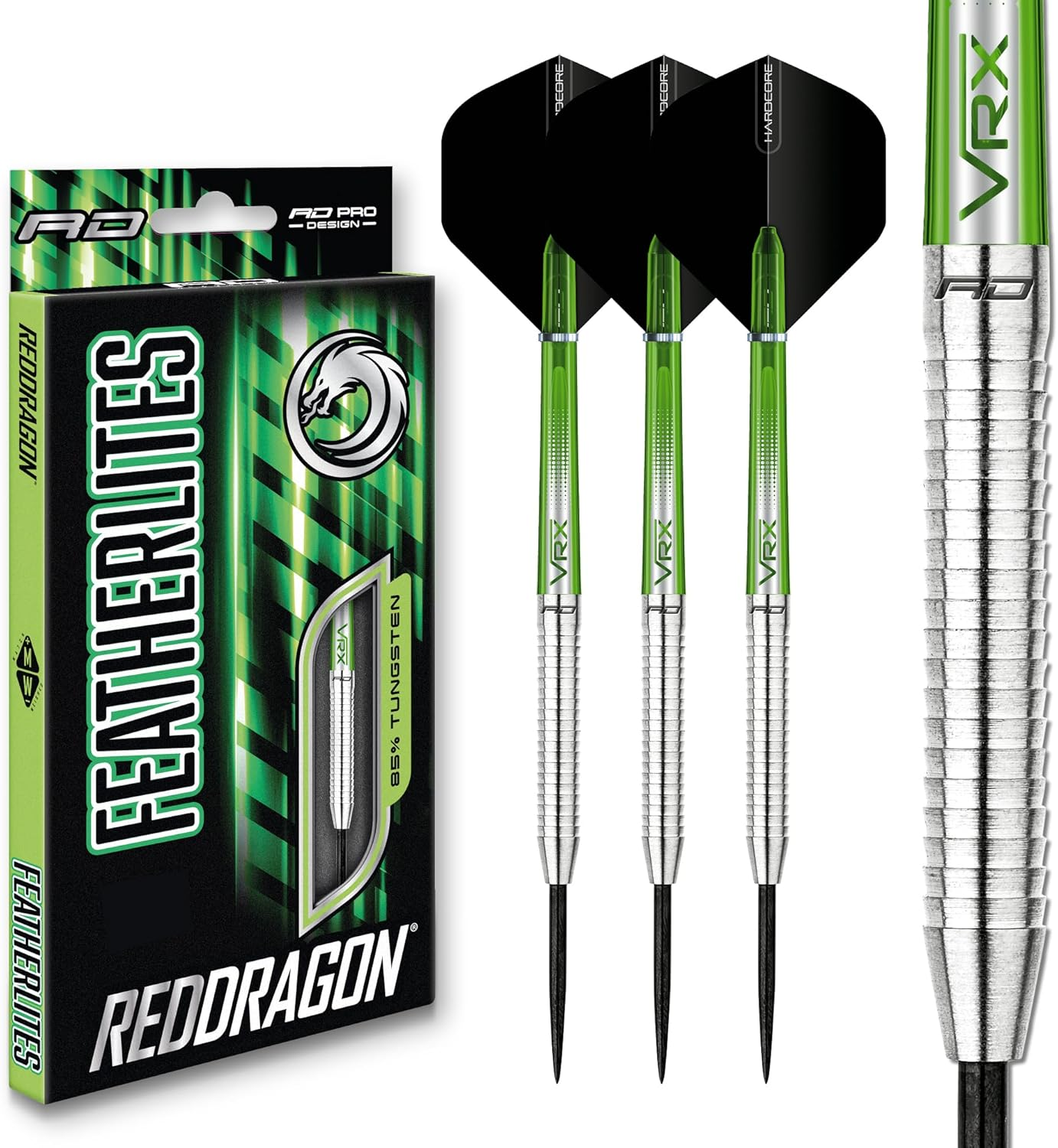 RED DRAGON Featherlite Tungsten Professional Darts Set with Flights and Shafts (Stems) image number 6